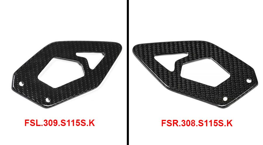 BMW S1000RR (2009-2018) Protezione calcagno in carbonio