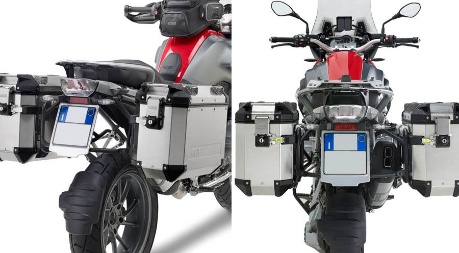 Set Adesivi Protettivi Per Valigie Moto BMW R1200GS / R1250GS - Custodia Laterale E Bauletto In Pelle PVC, Antigraffio (Color : C)