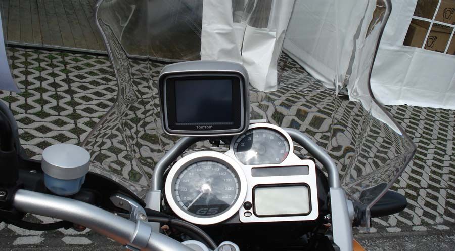 BMW R1200GS (04-12), R1200GS Adv (05-13) & HP2 Supporto per GPS (TomTom/Zumo)