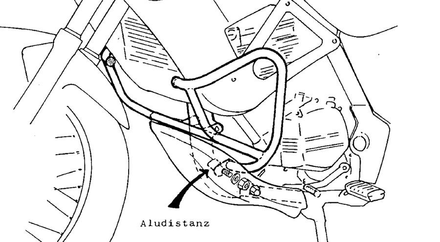 BMW F 650, CS, GS, ST, Dakar (1994-2007) Paracilindro