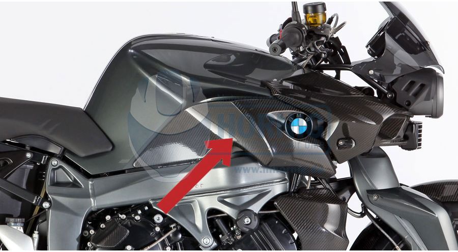 BMW K1300R Copertura del serbatoio in carbonio