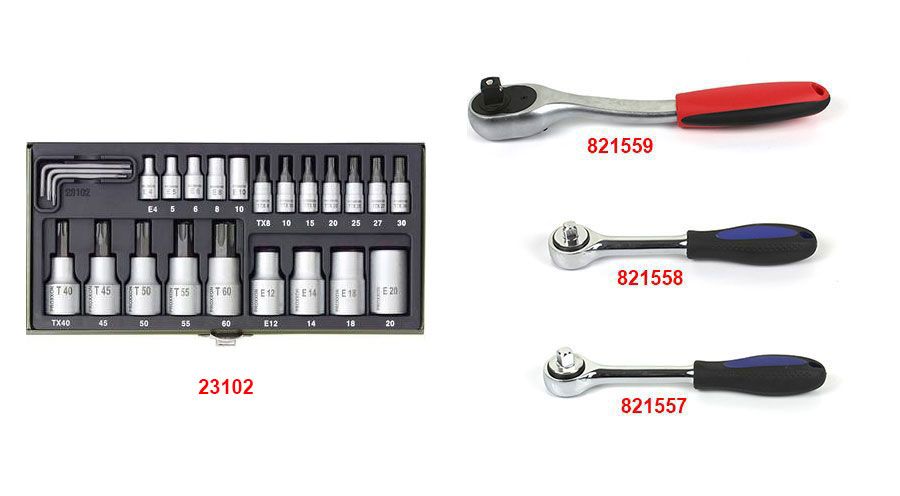 BMW R1200GS (04-12), R1200GS Adv (05-13) & HP2 Set di chiavi a tubo piccole