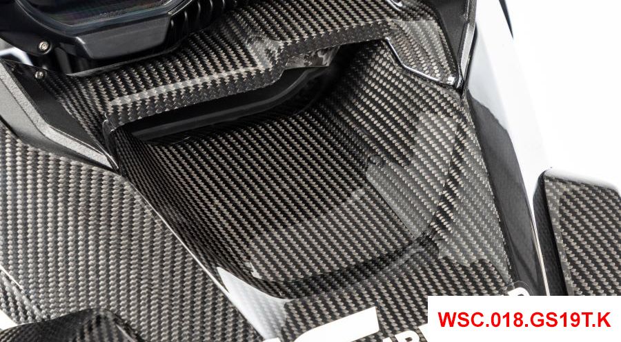 BMW R 1250 GS & R 1250 GS Adventure Presa d'aria in fibra di carbonio sotto il radiatore dell'olio