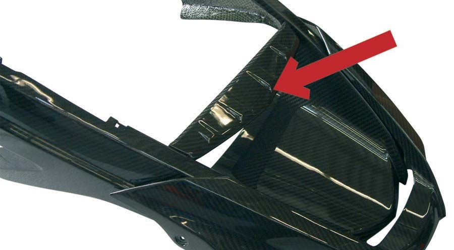 BMW R1200GS (04-12), R1200GS Adv (05-13) & HP2 Condotto dell'aria in carbonio