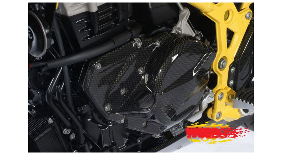 BMW F650GS (08-12), F700GS & F800GS (08-18) Protezione in carbonio per coperchio frizione grande