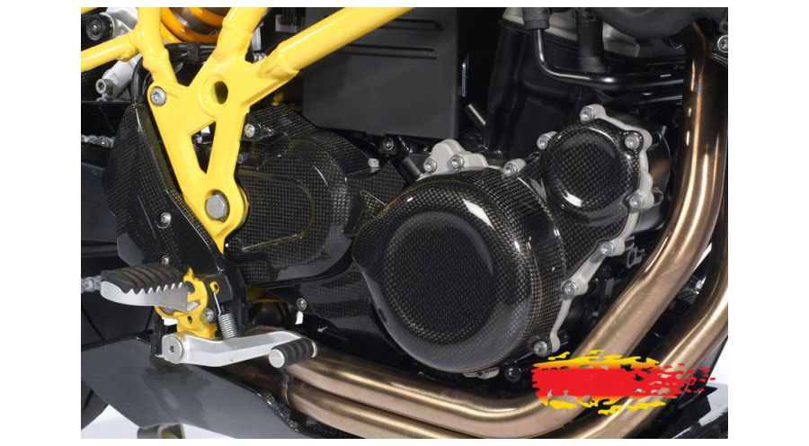 BMW F650GS (08-12), F700GS & F800GS (08-18) Protezione in carbonio per coperchio generatore grande