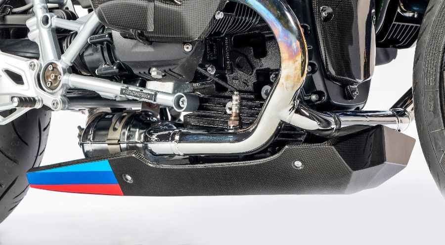 BMW R nine T Carbon Spoiler motore