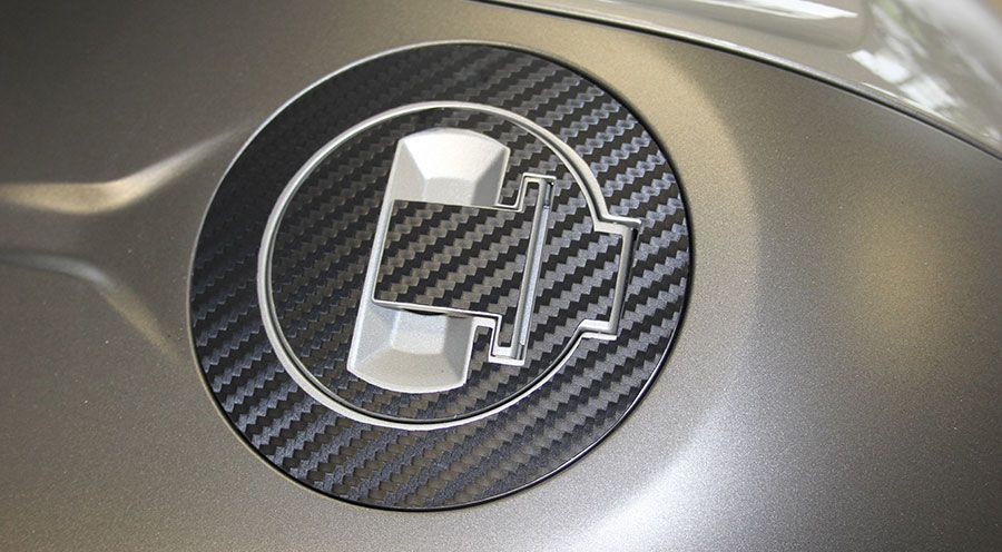 BMW R 1250 R Para-tappo benzina 3D, aspetto di carbonio