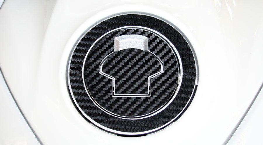 BMW R1200GS (04-12), R1200GS Adv (05-13) & HP2 Para-tappo benzina 3D, aspetto di carbonio