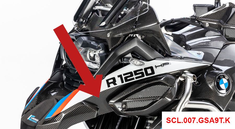 BMW R 1250 GS & R 1250 GS Adventure Becco in carbonio sinistra Adventurenio 