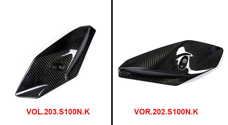 BMW S1000R (2014-2020) Paravento in carbonio lato della strumentazione