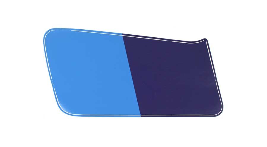 BMW R 100 Modelli Adesivo blu e viola, lato sinistro
