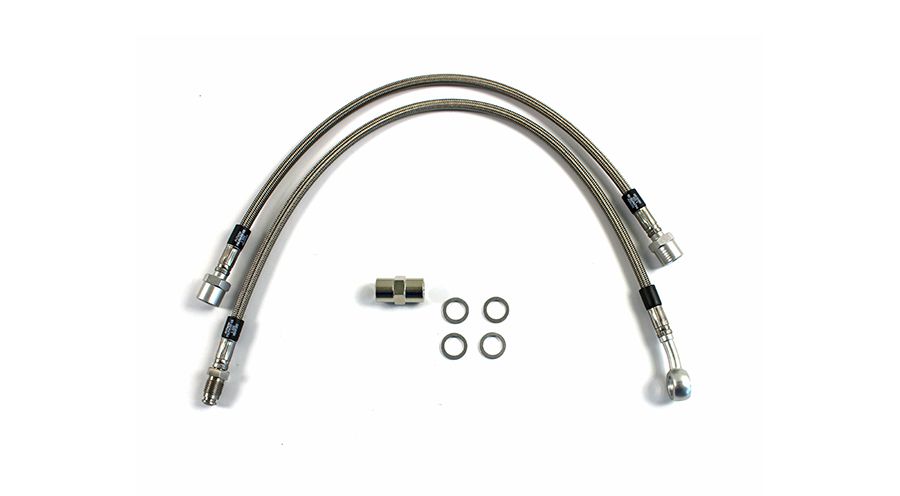 BMW R 80 Modelli Tubo freno in acciaio inossidabile intrecciato (2-pezzi)