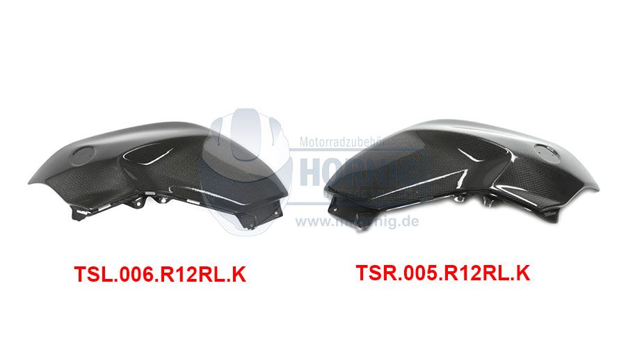 BMW R 1200 R, LC (2015-2018) Copertura laterale serbatoio in carbonio