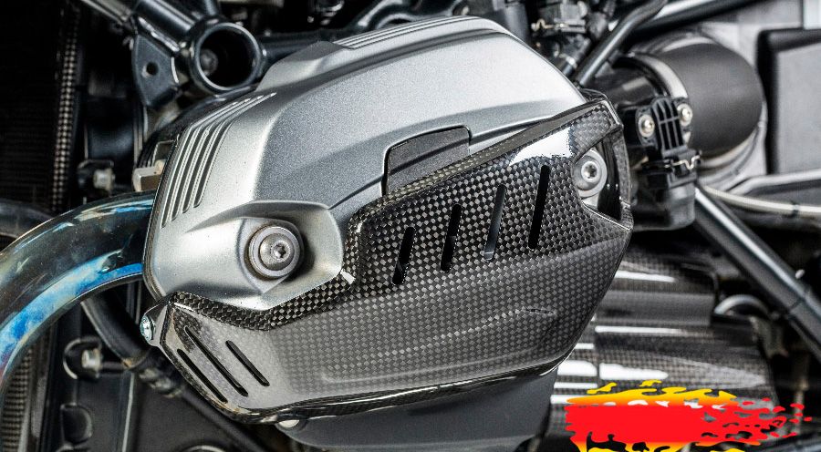 BMW R nine T Copertura bilanciere in carbonio lato sinistro