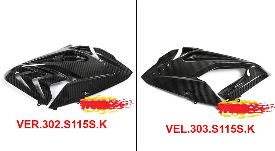 BMW S1000RR (2009-2018) Carene laterali - moto da strada