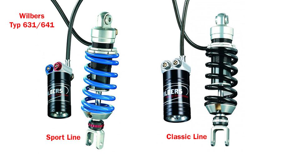 BMW R1200GS (04-12), R1200GS Adv (05-13) & HP2 Wilbers Sospensione tipo 641 R1200GS posteriori 