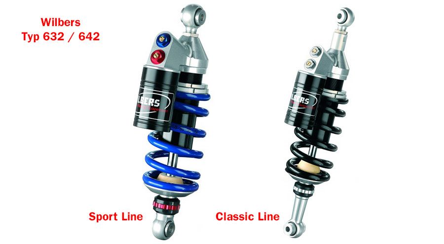 BMW R1200GS (04-12), R1200GS Adv (05-13) & HP2 Wilbers Sospensione tipo 642 R1200GS posteriori