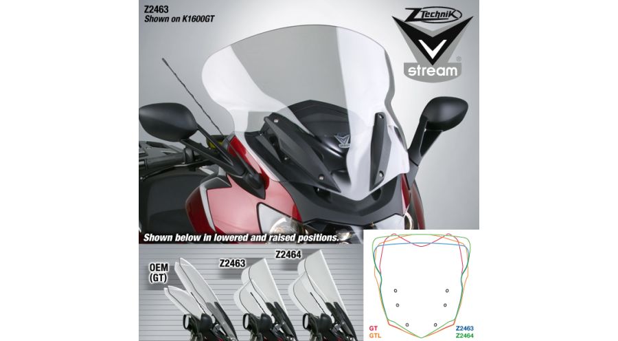 BMW K1600GT & K1600GTL Parabrezza VStream