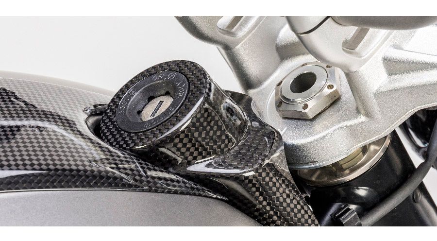 BMW R nine T Copertura in carbonio del blocchetto d'accensione