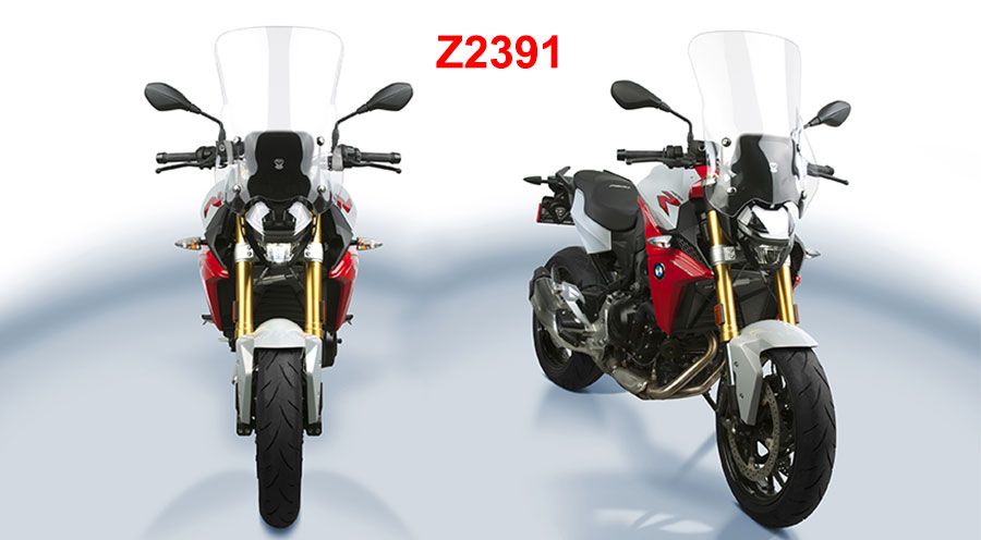 Parabrezza Doppia Bolla Per BMW F900R 2020-2021 - Schermo Antivento In ABS, Trasparente/fumé/nero