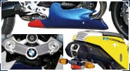 BMW R1200S & HP2 Sport Fibra di carbonio, plastica