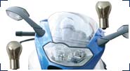 BMW R1200S & HP2 Sport Fari, lenti e frecce