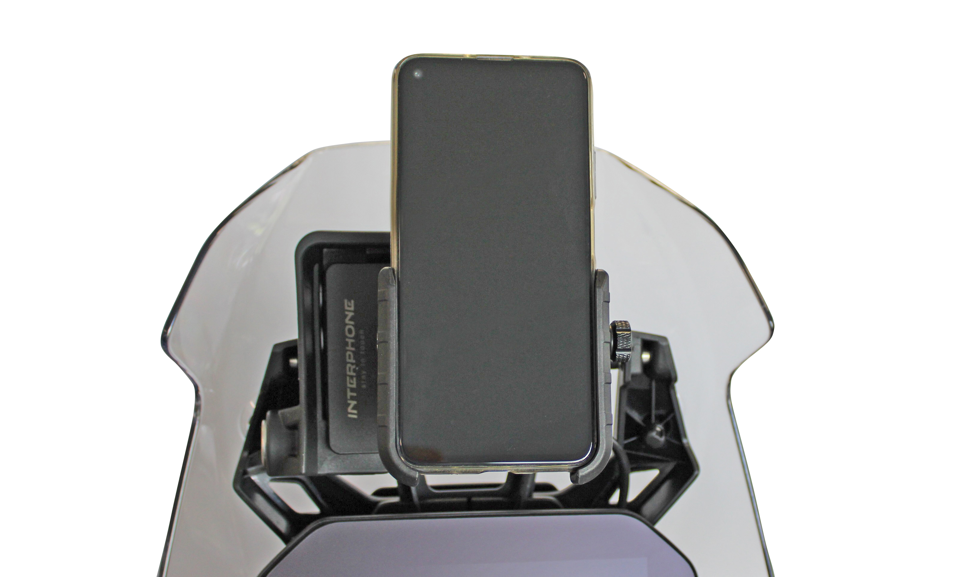 Supporto Per Navigatore GPS In Alluminio Per Honda CBR650R (2019-2022) - Staffa Di Fissaggio Antivibrante - Colore Nero